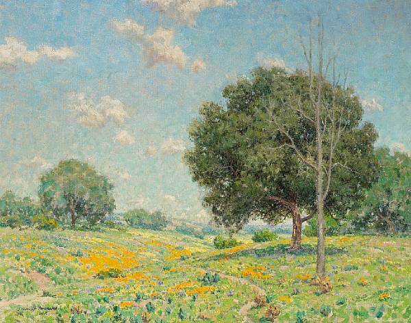 Appraisal: Granville Redmond - A Path through the Poppies signed twice