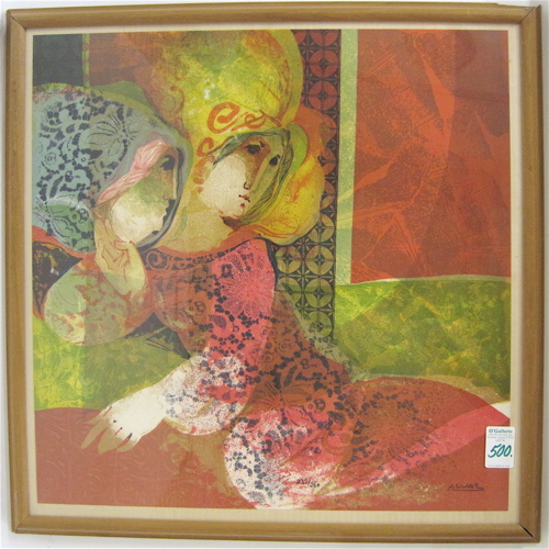 Appraisal: SUNOL ALVAR COLOR LITHOGRAPH in limited edition Spain born Two