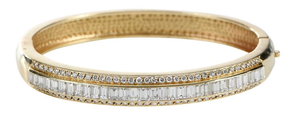 Appraisal: kt Diamond Bracelet with approx round brilliant diamonds estimated total