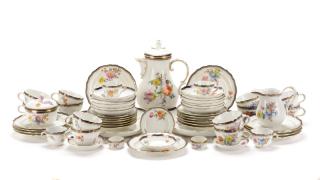 Appraisal: pc Meissen Porcelain Coffee Dessert Set Meissen German founded -