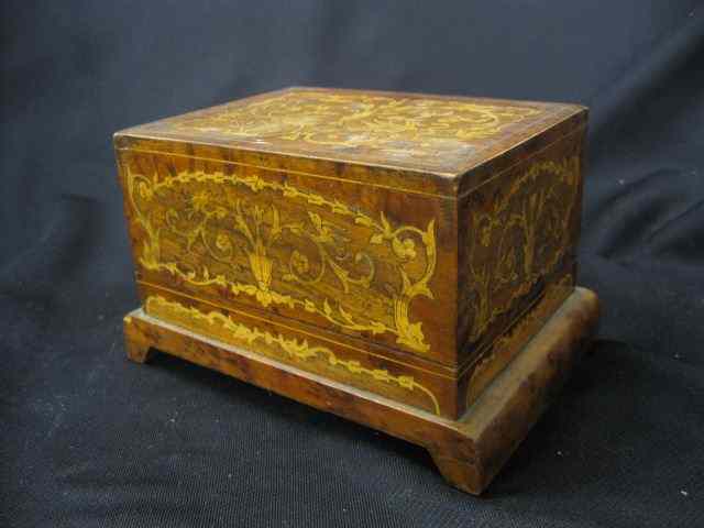 Appraisal: Italian Inlaid Cigarette Box Sorrento - '' x - ''