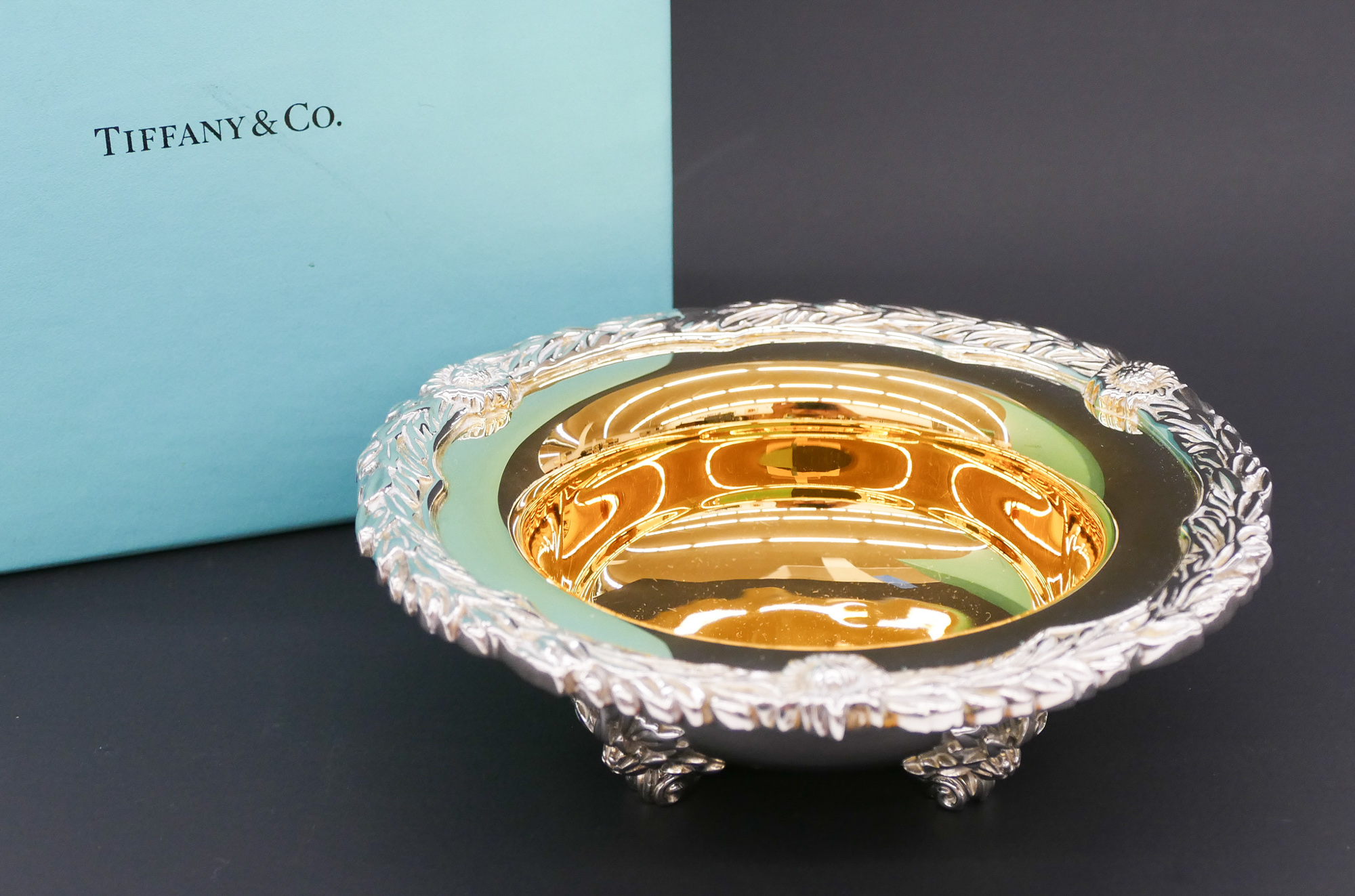 Appraisal: Tiffany Co ''Chrysanthemum'' Sterling Footed Bowl ''x '' A small