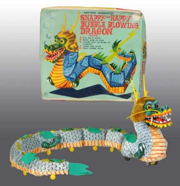 Appraisal: Marx Snappy the Happy Bubble Blowing Dragon Toy Description American