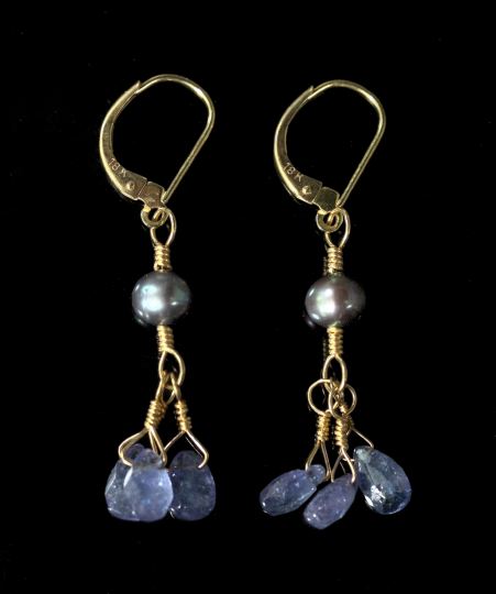 Appraisal: Pair of Eighteen-Karat Yellow Gold and Pearl Drop Earrings each