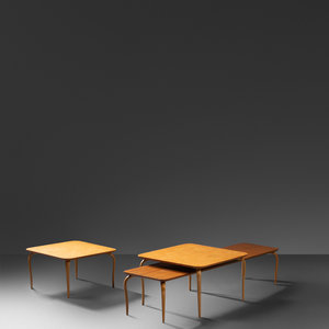 Appraisal: Bruno Mathsson Swedish - Three Occasional Tables c Firma Karl