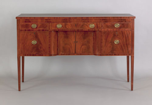 Appraisal: Wilmington North Carolina Federal mahogany sideboard ca the rectangular top