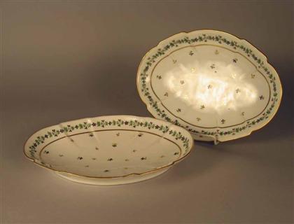 Appraisal: Pair of French porcelain serving dishes guerhard et dihl paris