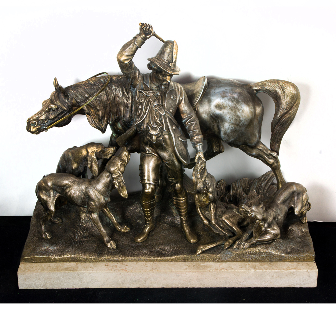 Appraisal: SCULPTURE AMERICAN SCHOOL American School th th century Hunter with