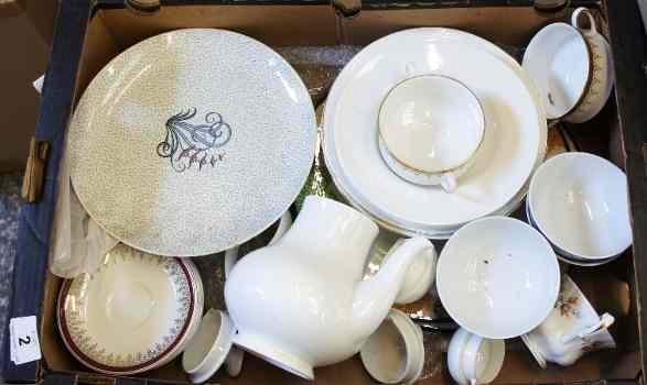 Appraisal: Tray comprising Mixed Items of Tableware including Royal Albert Moss