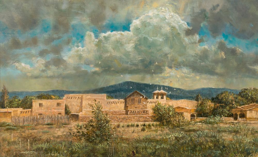 Appraisal: Robert Abbett Storm over Rancho de Taos ROBERT ABBETT -