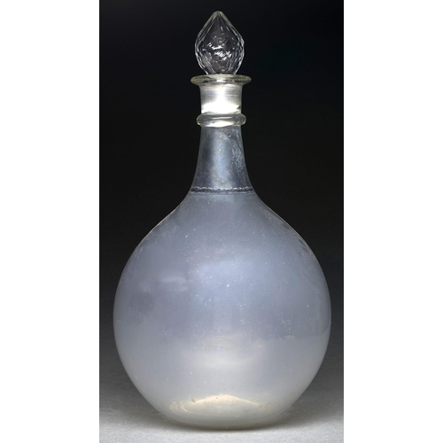 Appraisal: A Victorian pharmacist's glass carboy and faceted stopper late th