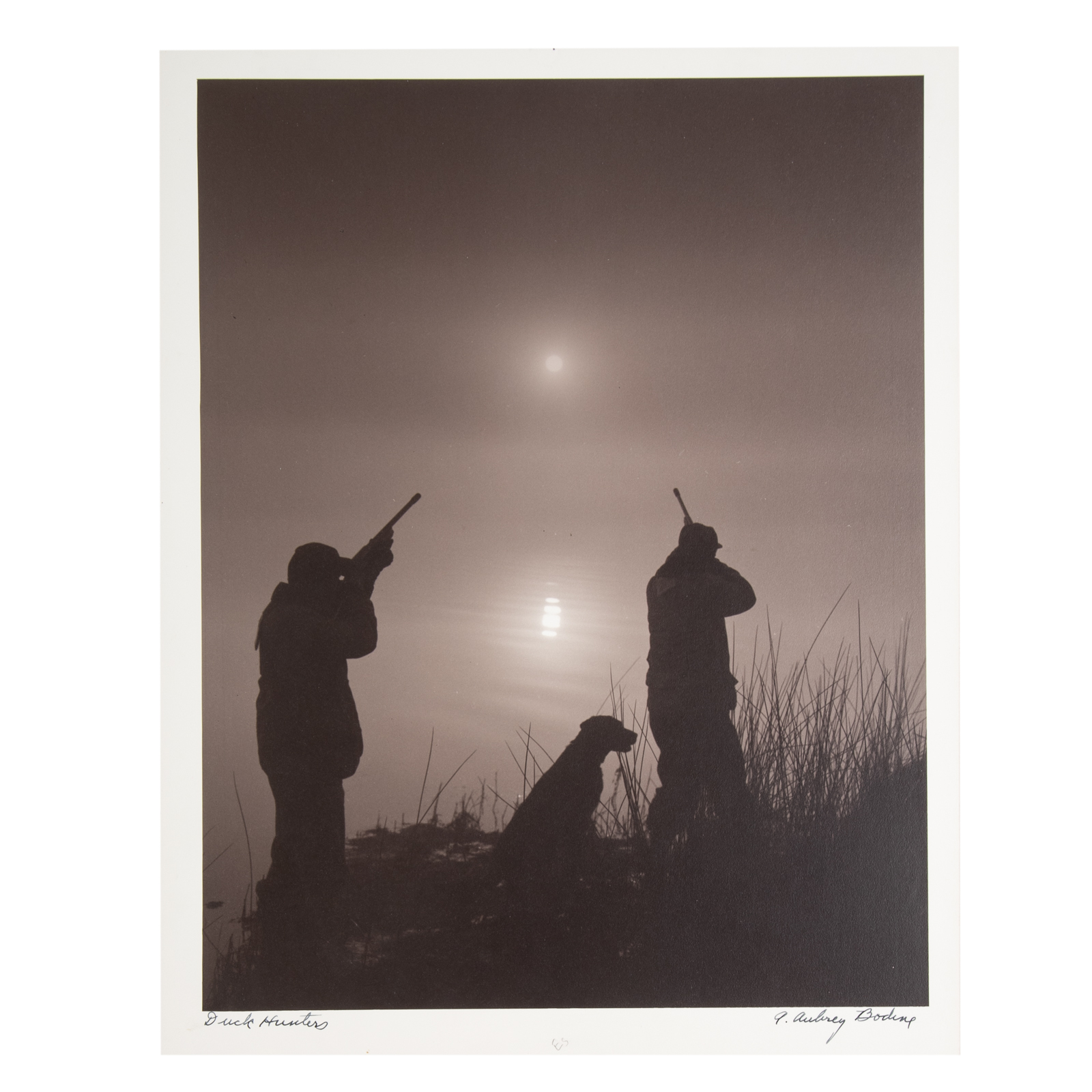 Appraisal: A AUBREY BODINE DUCK HUNTERS American - Gelatin silver print