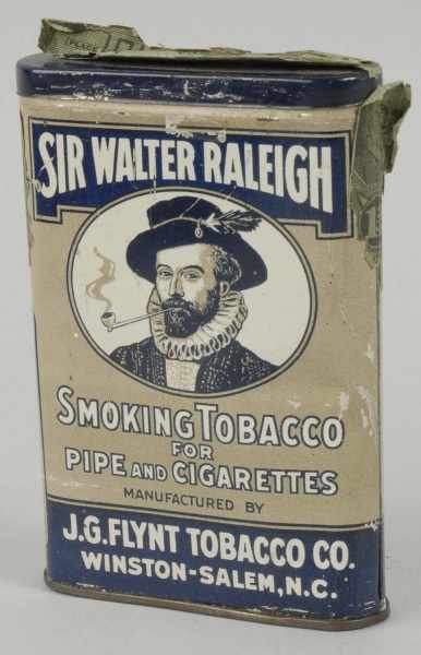 Appraisal: Sir Walter Raleigh Smoking Tobacco Pocket Tin Condition Very Good