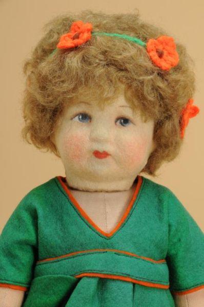 Appraisal: Bing Child Doll with Felt Head Germany ca pressed felt