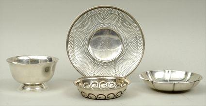 Appraisal: Four American Sterling Silver Articles Including a Cartier Paul Revere