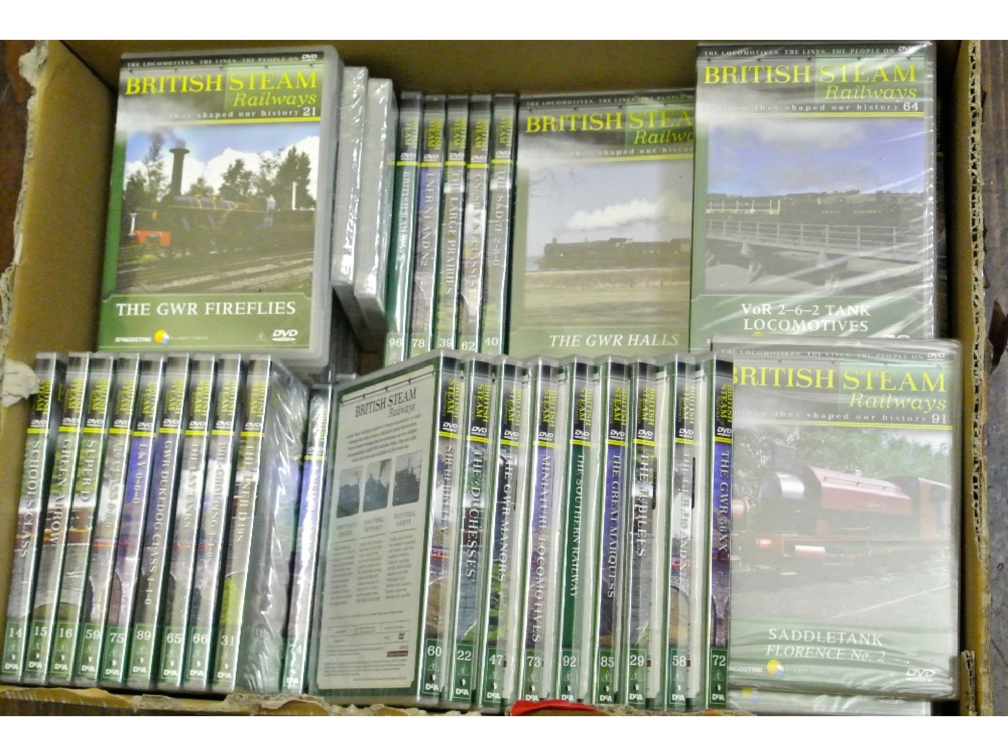 Appraisal: A large collection of DVDs about British Steam Railways