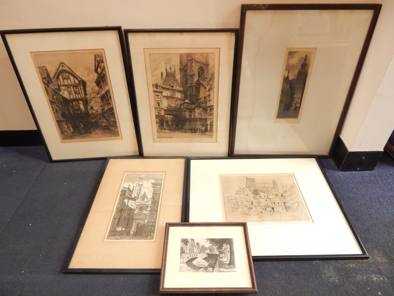 Appraisal: Charles Watson Abbeville etching cm x cm Charles Prince Rouen