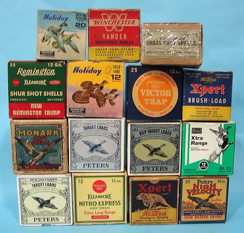 Appraisal: Lot of empty shot shell boxes - various makers