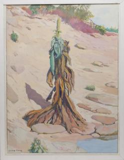 Appraisal: Winthrop Duthie Turney American Yucca Plant gouache on artist board