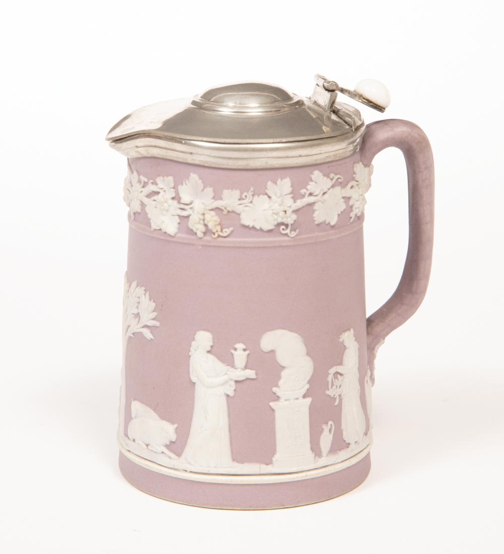 Appraisal: Wedgwood Lavender Jasperware Syrup Jug late th early th c