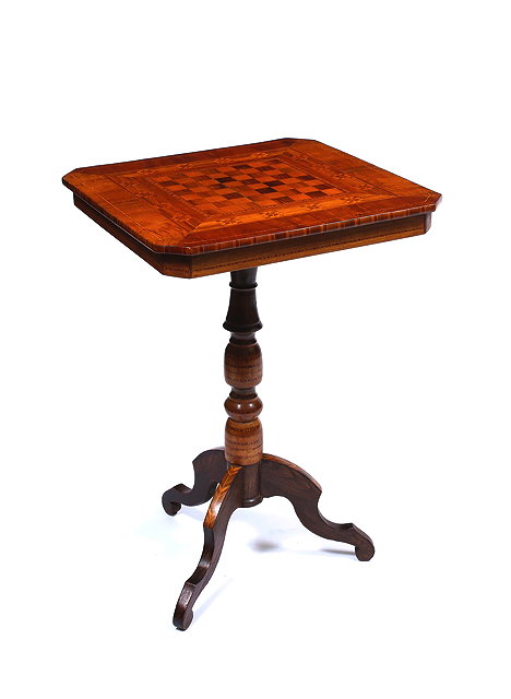 Appraisal: AN OLD SORRENTO WARE GAMES TABLE the top decorated in