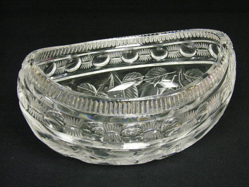 Appraisal: TUTHILL INTAGLIO CUT MILTI FRUIT BOWL Attributed to Tuthill One