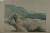 Appraisal: WATERCOLOR- CONTEMPORARY STUDY OF RECLINING NUDE WOMAN VIEWED FROM WAIST