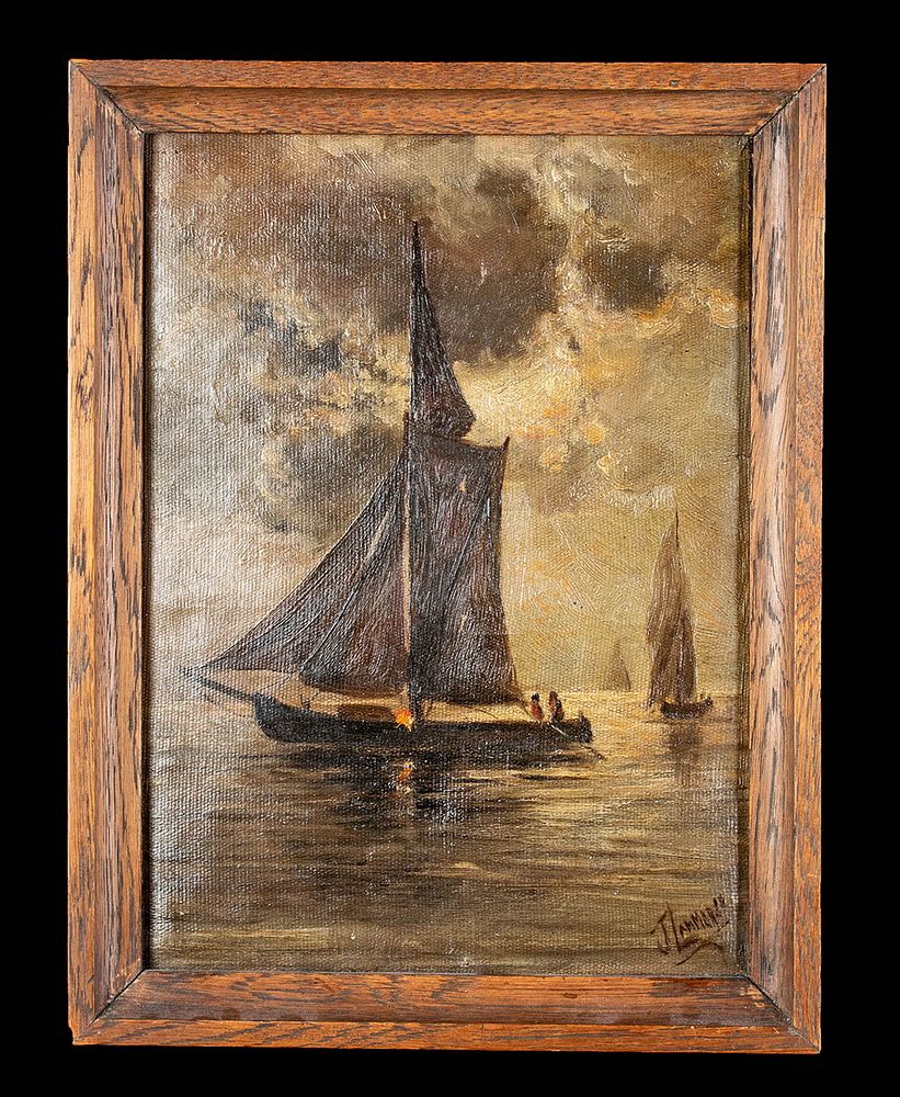 Appraisal: Signed th C Dutch Painting - Seascape Europe the Netherlands