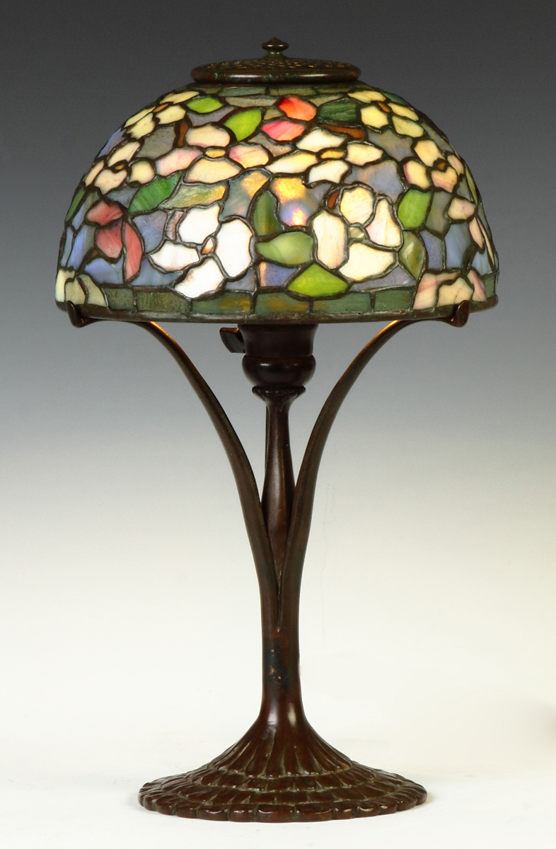 Appraisal: Tiffany Studios Dogwood Lamp Shade sgn Tiffany Studios NY Link