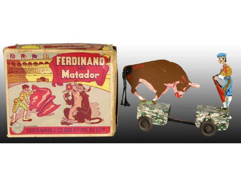 Appraisal: Marx Wind-Up Walt Disney Ferdinand the Bull Mata Description ''