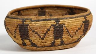 Appraisal: Chemehuevi friendship basket having a tapered form accented with stylized