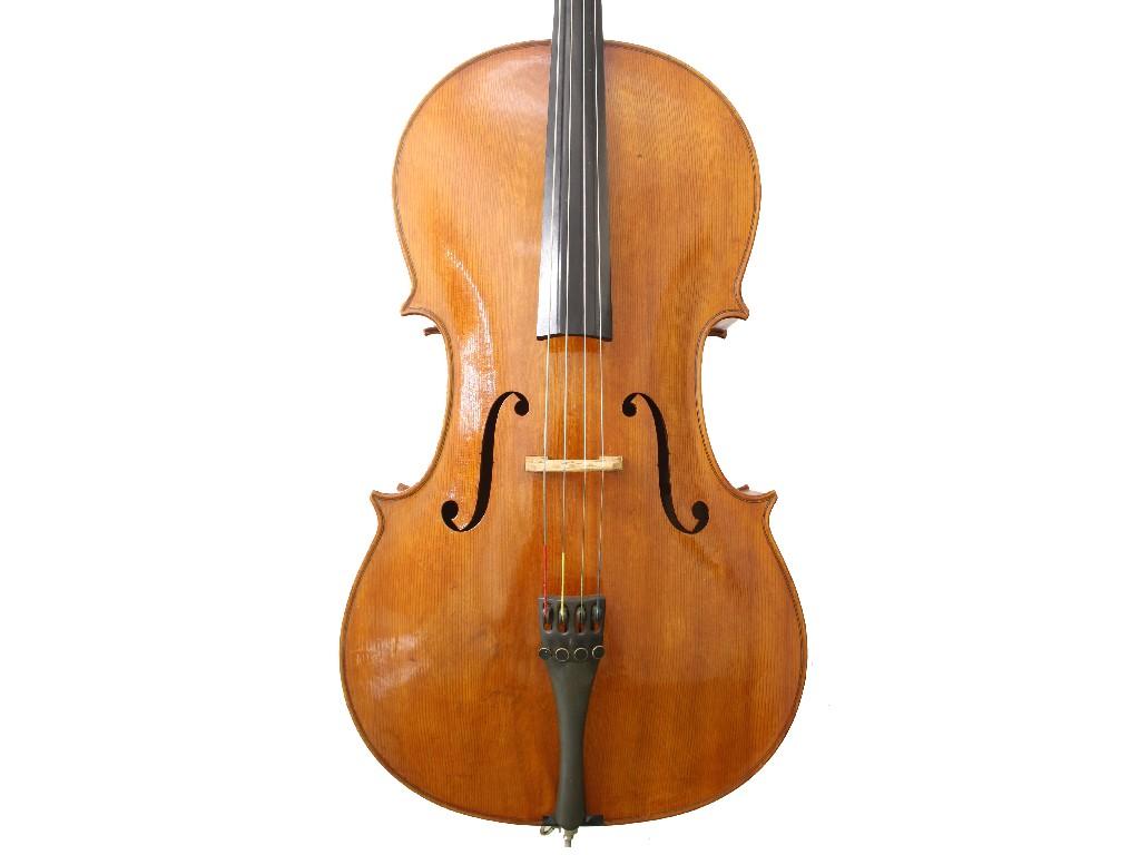 Appraisal: Contemporary English violoncello probably by Dennis Plowright unlabelled the two