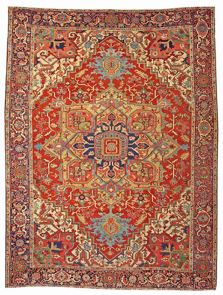 Appraisal: A Serapi carpet Northwest Persia size approximately ft in x