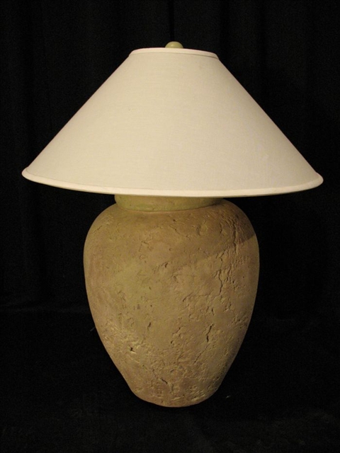 Appraisal: LARGE PLASTER TABLE LAMP h in