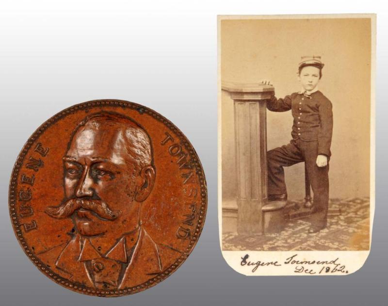 Appraisal: Cadet Eugene Townsend CDV Description Dated In full uniform with