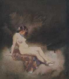 Appraisal: Norman Lindsay - Repose watercolour signed 'Norman Lindsay' lower left