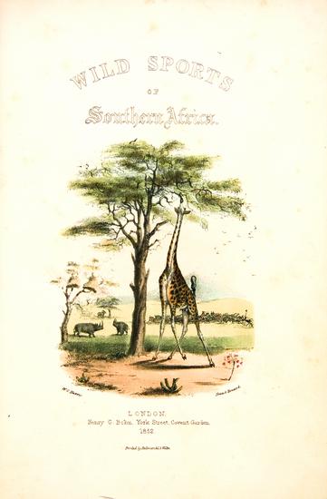 Appraisal: HARRIS William Cornwallis Sir The Wild Sports of Southern Africa