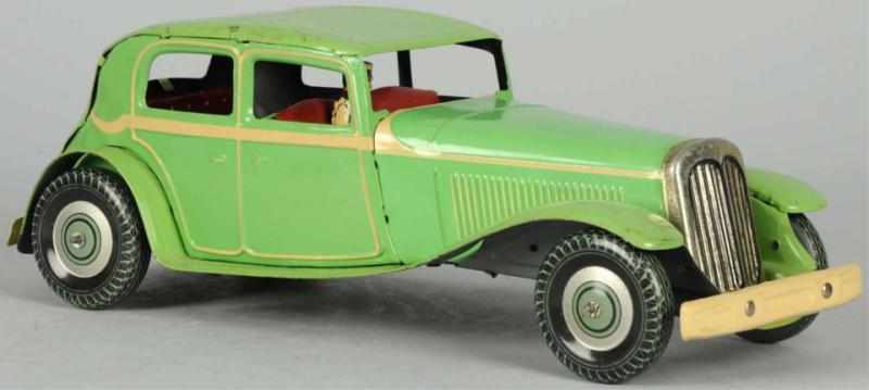 Appraisal: Tin Litho Automobile Wind-Up Toy English Marked Made in Gt