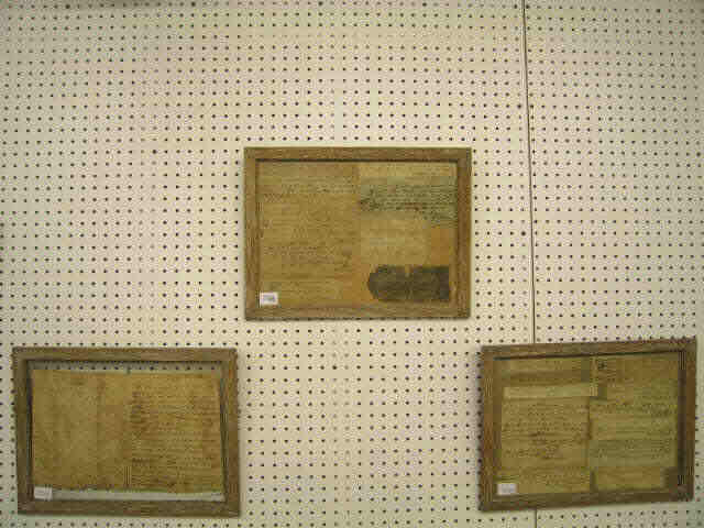 Appraisal: Framed Lots of Civil War and Earlier paper goods letter