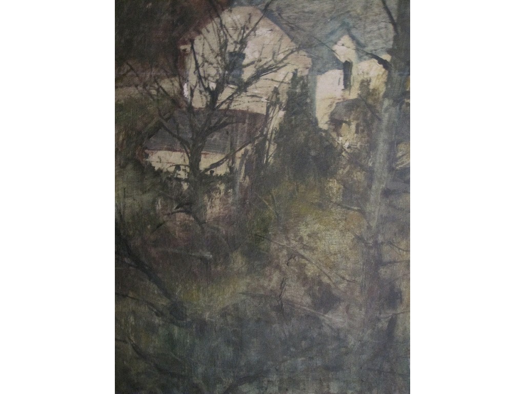 Appraisal: JAMES MORRISON RSW RSA b Oil on canvas 'House amid