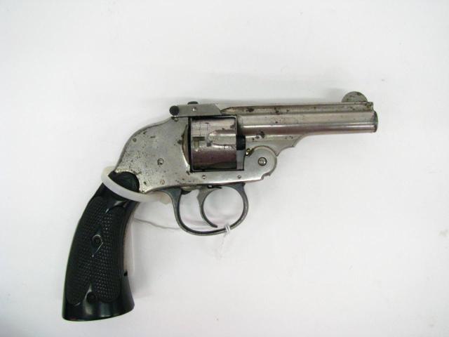 Appraisal: Harrington and Richardson Hammerless cal revolver top-break nickel cylinder number