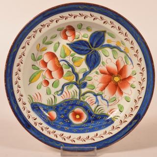 Appraisal: Gaudy Dutch Sunflower Pattern China Plate Gaudy Dutch Sunflower Pattern