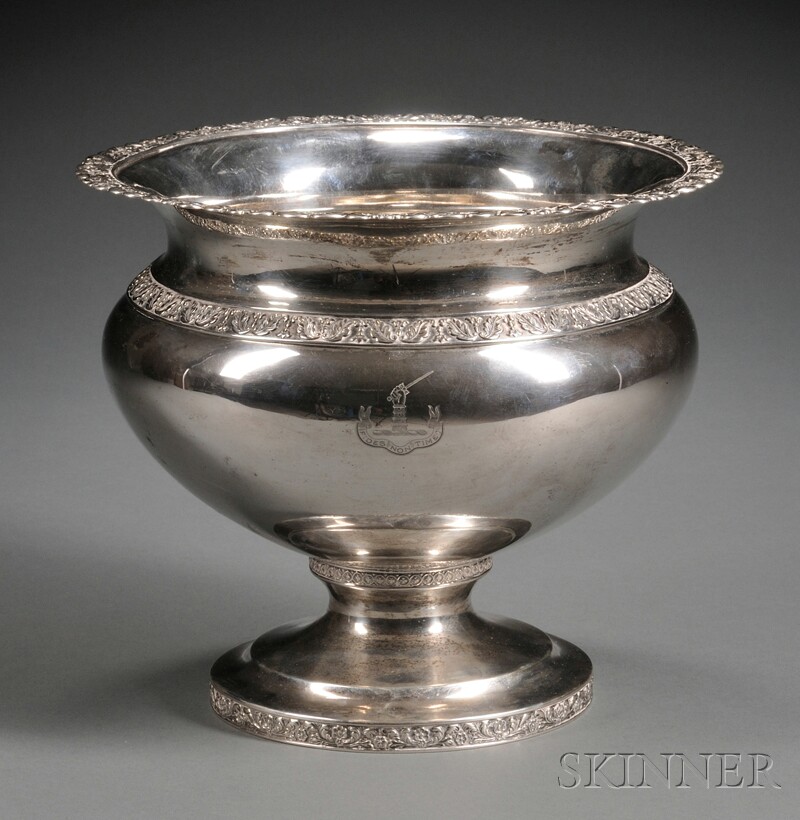 Appraisal: Silver Center Bowl William Mitchell Boston early to mid- th