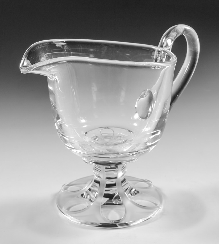 Appraisal: LALIQUE VALENCAY CRYSTAL WATER PITCHER In the Valencay pattern by