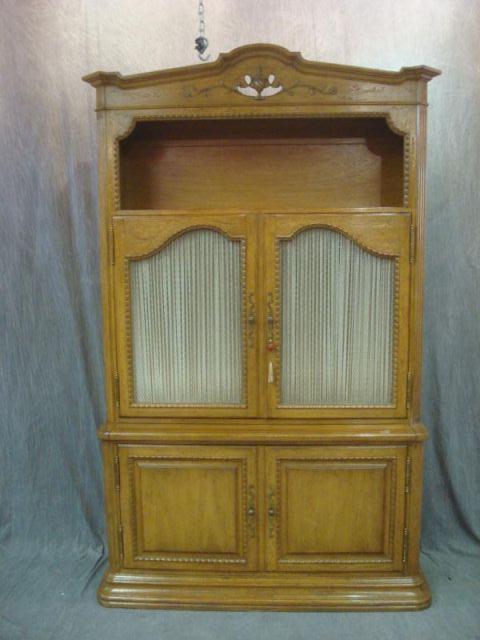 Appraisal: Auffray Co Provincial Style China Cabinet Signed Auffray Co Dimensions