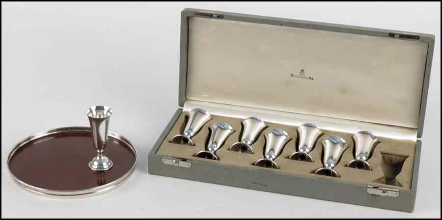 Appraisal: SET OF EIGHT RANDAHL STERLING SILVER CORDIALS Together with a