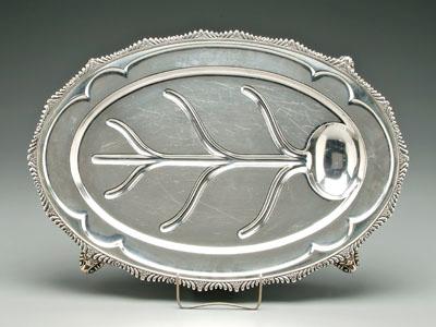 Appraisal: Gorham sterling well-and-tree platter oval with gadroon and floral border