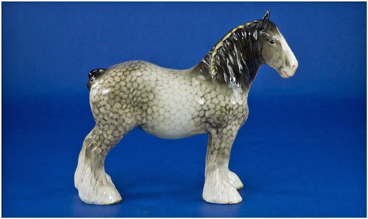 Appraisal: Beswick Animal Figure Shire Mare Model no Rocking Horse Grey