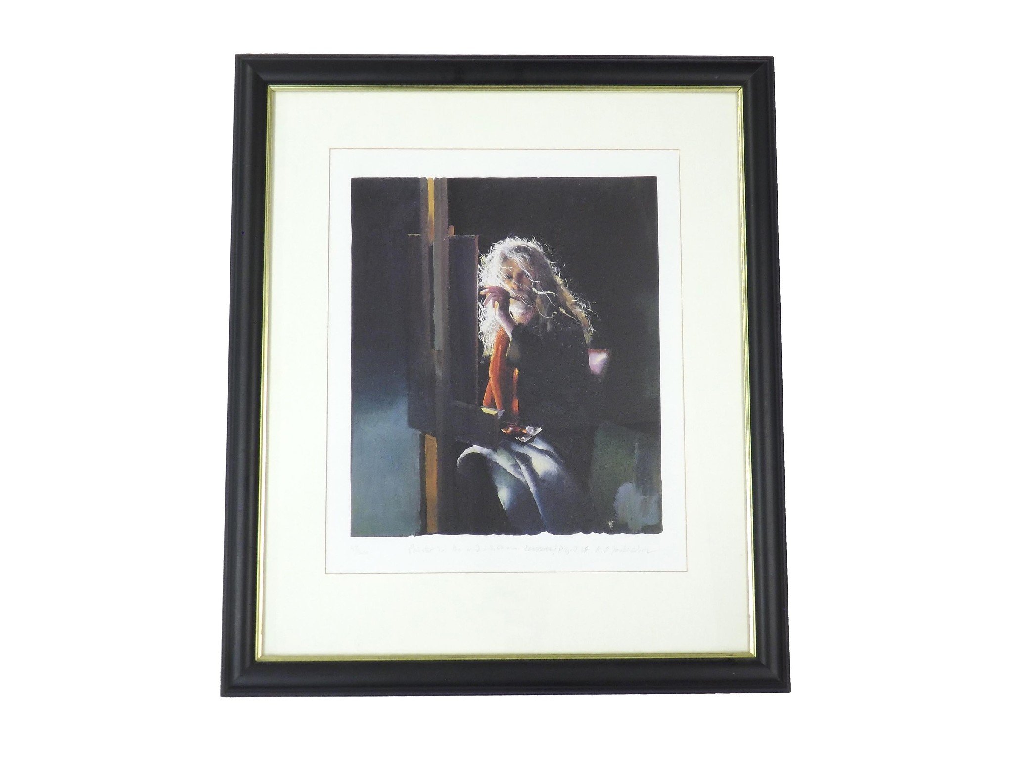 Appraisal: Robert Lenkiewicz - 'Painter in the Wind am' signed limited