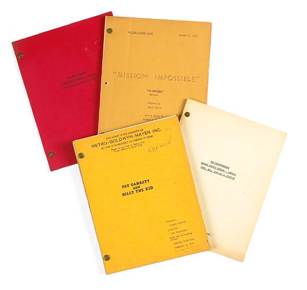 Appraisal: A large collection of scripts from film and television shows